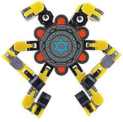 AIR Fidget Spinners Legetøj med transformable Chain Mekanisk Spiral Twister (3 Pack) (Gul)