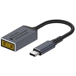 Yhteensopiva Lenovo Laptop Big Square Female - Type-C Male 100W virtalähteen latausmuunnin Kuten