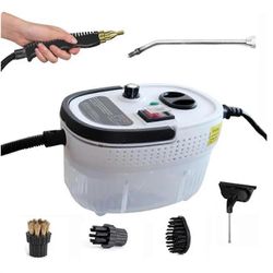 Höyrypuhdistin 2500 W höyrypuhdistin Kädessä pidettävä korkean lämpötilan höyrypesuri kotikeittiöön kylpyhuoneeseen Valkoinen