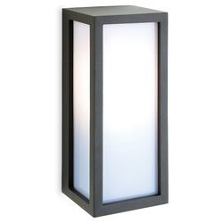 Firstlight Lighting Warwick 1 Lys Udendørs Væg Lys Grafit, Opal Diffusor IP54, E27