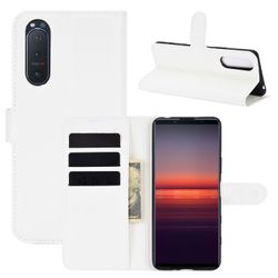 König Taske Mobiltelefonbeskytter til Sony Xperia 5 II Case Flip Cover Case Cases Kofanger Hvid