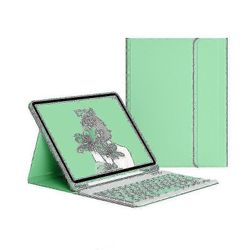 Kotelo näppäimistöllä ipadille 9.7 inch 2017 2018 5. 6. sukupolvi Vihreä