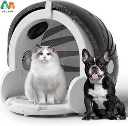 mickcara Taitettava älykäs lemmikkieläinten kuivausrumpu, jossa on 8 tuuletinta, 4 nopeutta. Automaattinen aika-asetuksella ja lämpötilan säädöllä ...