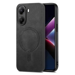 Xiaomi Poco X7 Pro 5G nahkainen takakotelo, joka on yhteensopiva MagSafe Skin-touch -puhelimen kuoren kanssa Monivärinen Black