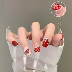 Bærbar negle patch aftagelig blød negle patch gelé lim færdig søm patch wearable nail patch Ingen lulu bjørn