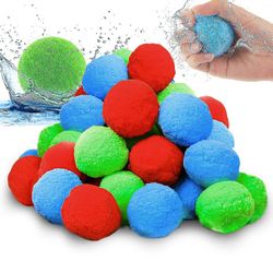 30pcs vann baller, gjenbrukbare vannballonger, toss & catch gaming ball for basseng, trampoline, strand