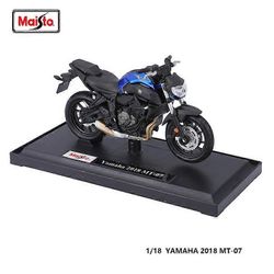 Maisto 1:18 yamaha MT-07 2018 aito moottoripyörä staattinen malli painevalettu auto keräily lahja lelu juguetes lelu auto lelu moottoripyörät