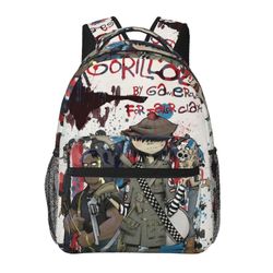 Reppu YL323 Gorillaz Kannettava Reppu Matka Vaellusreppu Muoti Rento Koululaukku Kirjalaukku Painettu Olkalaukku Aikuisille Lapsille323 16.1 X 11.8...