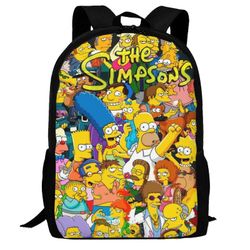 Reppu SW149 Simpsonit-reppu, 3D-tulostus kannettavan tietokoneen reppu kevyt rento päiväreppu kirjalaukku monitoiminen matkareppu149 16.1 X 11.8 X ...