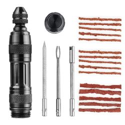 Scooter Motorcykel Cykel Dæk Reparation Tool Bike Tubeless Tire punktering Kit Sort farve