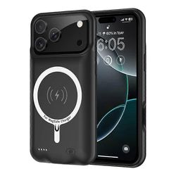 B29S-yhteensopiva iPhone 17 Pro Max kannettavan puhelimen laturikotelon kanssa 6000mAh virtapankki, joka on yhteensopiva MagSafen kanssa Monivärinen