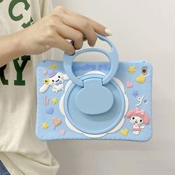 Jinzhaolai Kawaii Sanrio Mymelody iPad -kotelo Anime-silikonijalustan lisävarusteet Ipad Pro 2022 2021 2020 Air 4 5 6 Cartoon Anti Fall -kotelo Cin...