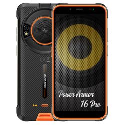 Ulefone Power Armor 16 Pro Android 12 IP68 Robust mobiltelefon 4GB 64GB 5.93" Smartphone 9600mAh Orange