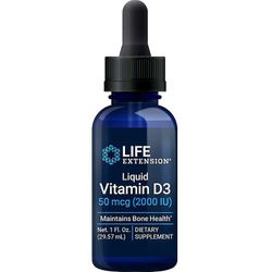 Life Extension Käyttöiän pidentäminen Nestemäinen D3-vitamiini 50mcg 29ml