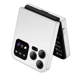 A50 Pro Flip -puhelin - Kaksi SIM-korttia 2,4 tuuman näyttö automaattisella puhelun vastaanotolla Valkoinen