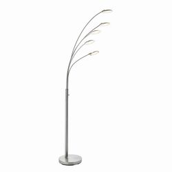 Endon Collection Lighting Fynsk LED 5 Lys gulvlampe Satin Nikkelplade