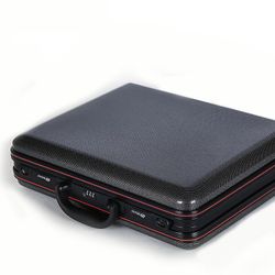 Menn bærbar passordboks Business Koffert Dokumenter Reise Carryon Verktøykasse Laptop Case Svart 18 tommers svart