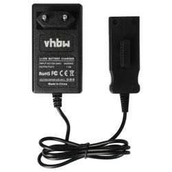vhbw-laturi, joka on yhteensopiva Gardena 09840-20, BLi-18 akkuruohonleikkurirobotin kanssa Li-ion akut (18 V) Musta