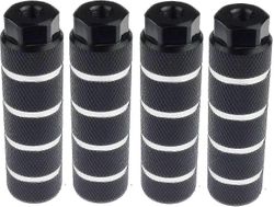 2 paria alumiiniseospyörätapit Takatemppu-tapit sopivat 3/8 tuuman akseleihin, musta (väri: musta)