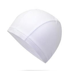 Handuo Pu Voksen Swimming Cap vandtæt og høj elasticitet hvid