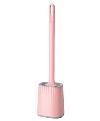 Handuo Imitation Silikone Toilet Brush Ingen Dead Corner Toilet Rengøring Brush Pink