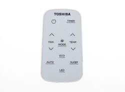 17317000005975 Valkoinen kaukosäädin Toshiba RAC-WK1011ESCWU RAC-WK0612CRRU (Home Depot) -ikkunan ilmastointilaitteelle