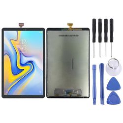 YHTEENSOPIVA LCD-näyttö Samsung Galaxy Tab A 10.5 / T590 / T595 (WiFi-versio) digitoijan täydellä kokoonpanolla (musta)