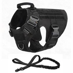 Barsinfi Pet Bryst Strap Nylon Slidstærk Hund Sele snor Sort XL