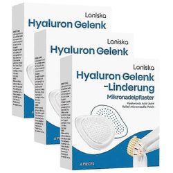 Hyaluron Joint Relief Microneedle Patch - 4 kpl laatikko pitkäkestoiseen kivunlievitykseen, kevyt joustava polville, hartioille ja nivelille 3 laat...