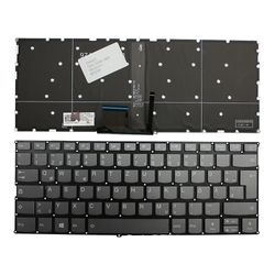 Keyboards4Laptops Lenovo IdeaPad 720S-14IKB baggrundsbelyst grå tysk layout udskiftning laptop tastatur