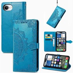 Samsung Galaxy A26 5G Lompakkokotelo Mandala Kukka Nahkainen Puhelimen Kansiteline - Sininen Monivärinen Blue