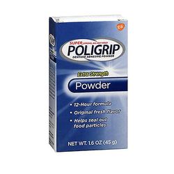 Super Poligrip hammasproteesi liimajauhe, 1.6 oz (1 kpl pakkaus)