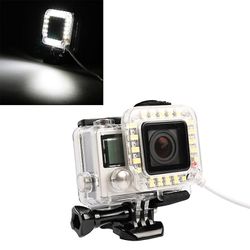 JVY USB Lens Ring LED Flash Light Shooting Night for GoPro HERO4 / 3+