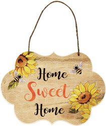 Witdreamer Søde Hjem Dør Tegn Solsikker Bee Plaque Home Garden Terrace Yard Gaver Home Sweet Home