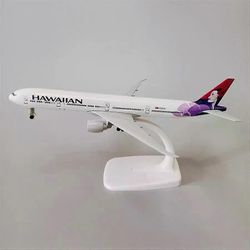 Unbrand 20CM havaijilainen B777 Airlines Alloy Lentokone Malli Lelu Lentokone Lentokone lasten lelut pojille Keräilylahja a