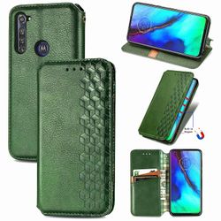Kompatibel med Motorola Moto G Pro Flip Case Etui Vintage Wallet Flip Cover med magnetisk lukning Coque - Blå grøn