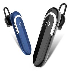 Bluetooth Headset håndfri hovedtelefoner Trådløs Øretelefon Øretelefon Øretelefon Ørestykket til IOs Android MobilePhone Sort