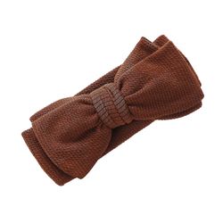 Baby Bowknot Hovedbånd Spædbarn Dreng Pige Bomuldshårbånd Kiddie Hair Tilbehør Gratis forsendelse Brown