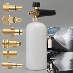 Snow Foam Lance Professional Foam Generator Bilvaskemaskine 1/4" Quick Release High Pressure Snow Foam Lance justerbar skumdyse