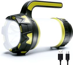 Linkrunning Camping Light, LED kraftig lommelygte, 3000mAh Power Bank USB genopladelig 1000LM dæmpbar, med advarselslampe, IPX4 vandtæt Som vist 17...