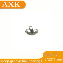 Ægte Rolamentos trykleje 10stk/lot Høj kvalitet Abec-3 Z2v1 Sus440c Deep Groove Kuglelejer S608zz 8*22*7 Mm