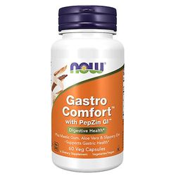 NOW Foods Nyt Foods Gastro Comfort PepZin GI: llä, 60 kasviskorkkia (1 kpl pakkaus)