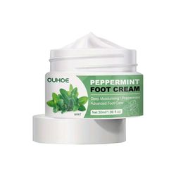 Hefansi PEPPERMINT FOOT CREAM, Nourishing Peeling Hydrating Foot Cream30g