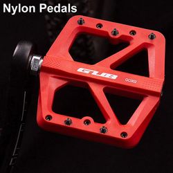Gub Gc002 Cykelpedaler Mtb Nylon Pedals Skridsikre mountainbike pedal Høj styrke Bmx Pedaler Cykel Flad Pedal Platform Sort