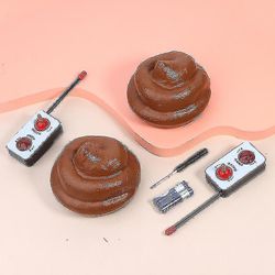 Fjernkontroll Speed Poo Dekompresjon Poop Toy Krakk Funny Toy Remote Car (xiatian) Uten batteri