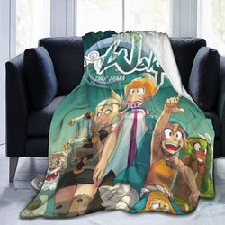 Wakfu nyhed tæppe fleece kaste tæppe til kvinder -W460 80x60in 200x150cm