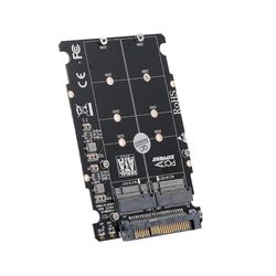 M.2 NGFF SSD (nøgle M) nøgle B SSD til U.2 SFF-8639 adapterkortkonverter SATA-interface understøttes ikke