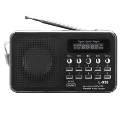 Bærbar Fm 87.5-108mhz 4.2v 4 Radio Tf Sd Card Aux Loop Play Speaker Mp3 Musikafspiller