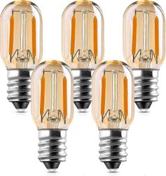 Led E14 1W, T22 Vintage Amber Glow putkimainen yövalo 10w E14 hehkulampun korvaava kynttelikköpohja LED-filamenttikyltti Super lämmin valkoinen