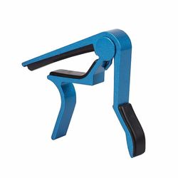 Universal aluminium legering metal guitar capo, farve blå